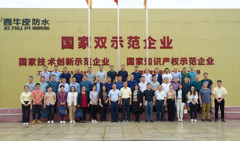 “2022年知識產(chǎn)權(quán)強桂建設(shè)高級研討班”到訪西牛皮防水科技園
